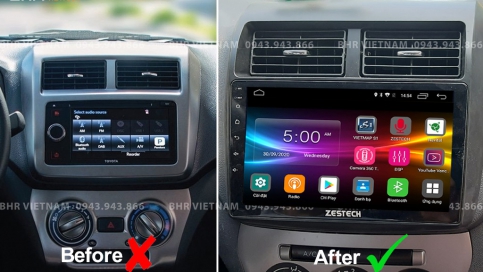 Màn hình DVD Android xe Toyota Wigo 2019 - nay | Zestech Z500